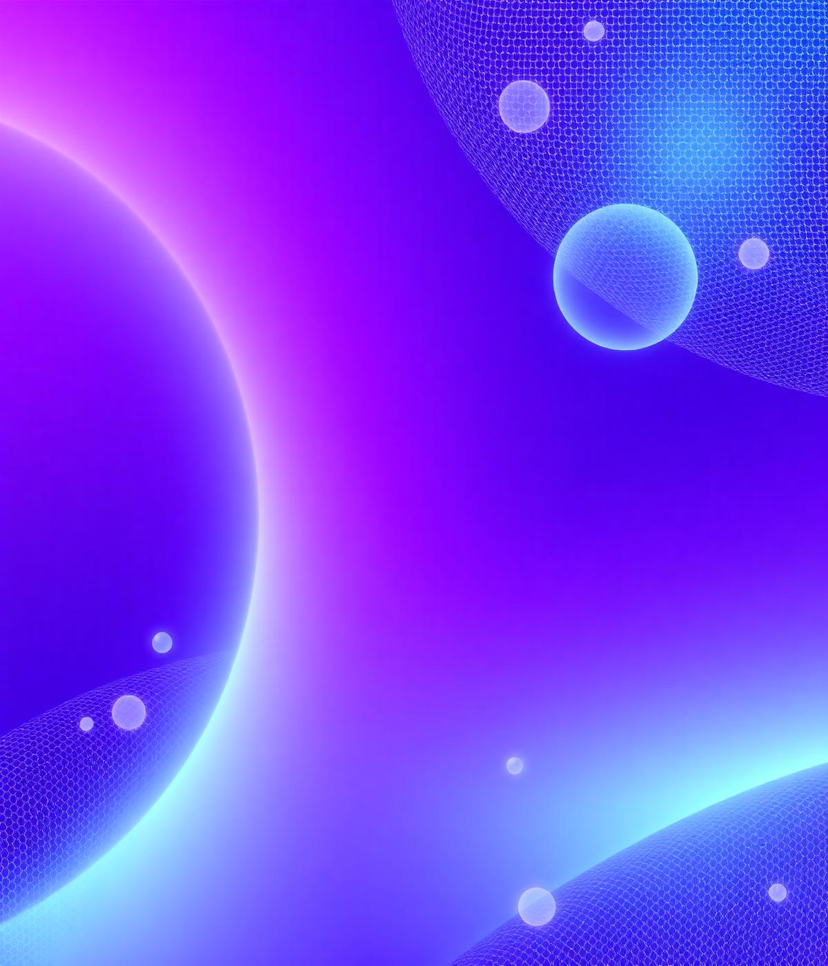 Abstract violet and blue gradient artwork